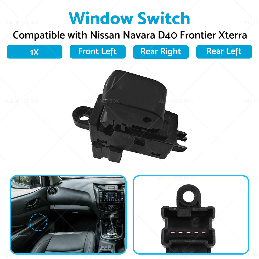 1PC Single Electric Window Switch Suitable for Nissan Navara D40 Frontier Xterra