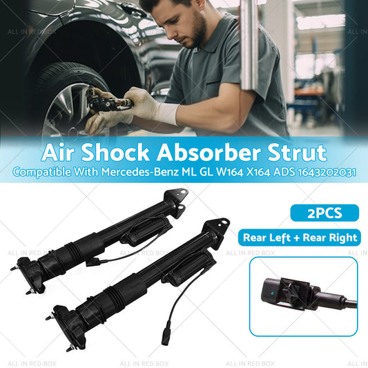 2X Rear Air Shock Absorber Strut Suitable For Mercedes-Benz ML GL W164 X164 ADS