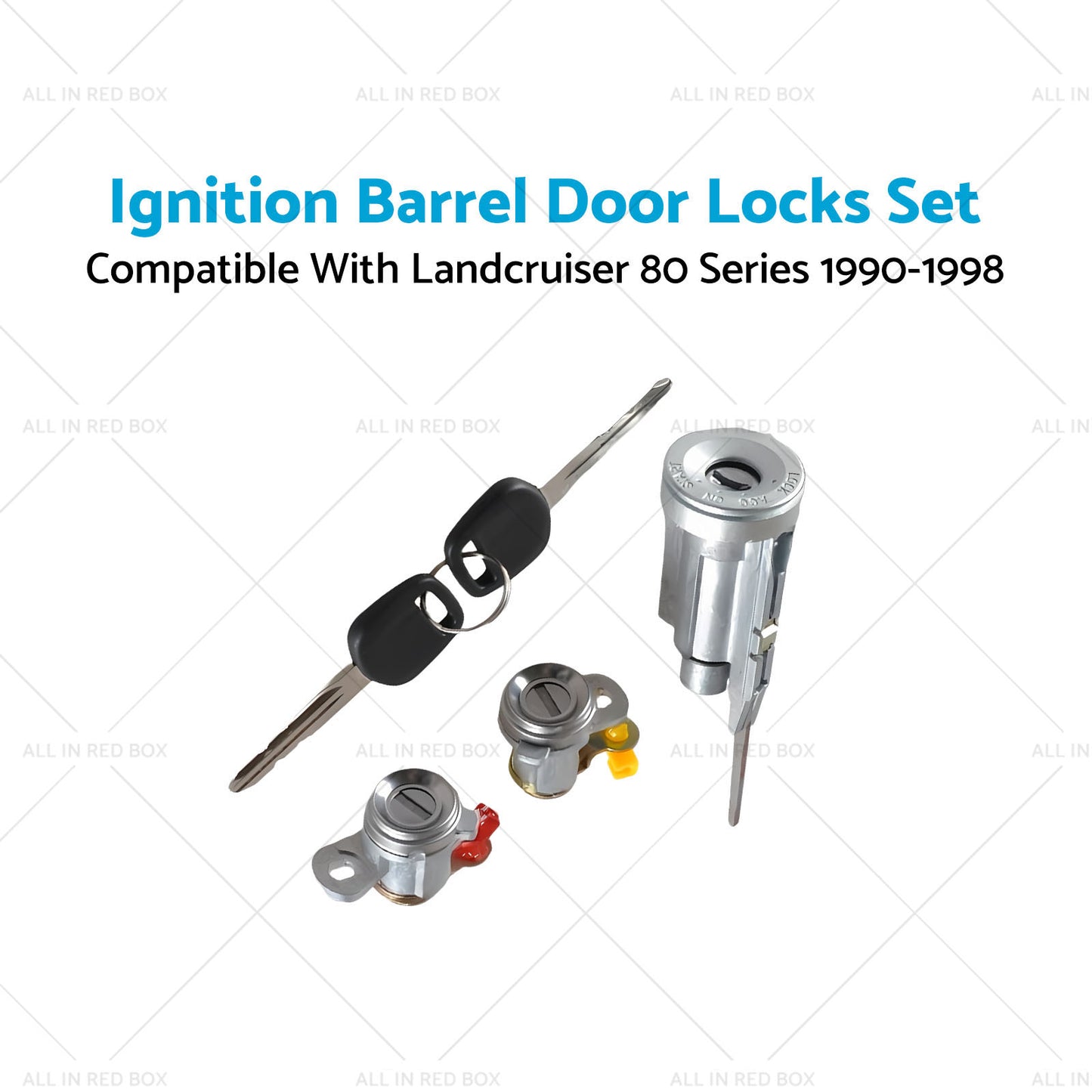 Ignition Barrel Door Locks Set Suitable for Landcruiser 80 Series 1990-1998