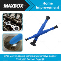 2x Valve Hand Lapping Grinding Sticks Valve Lapper Tool with Suction Cups Kit