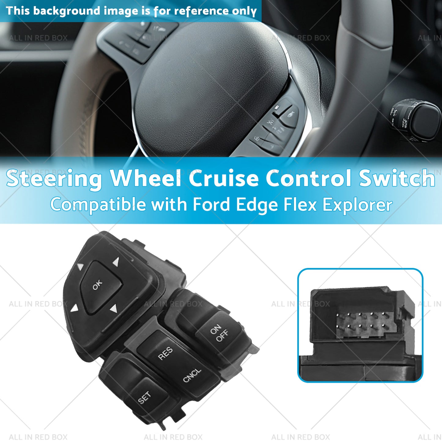 Steering Wheel Cruise Control Multifunction Switch Suitable for Ford Edge Flex