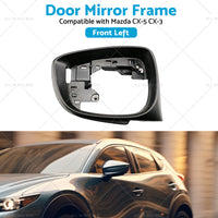 Left Side Door Wing Mirror Frame Suitable For Mazda CX-5 15-16 CX-3 16-19 Black