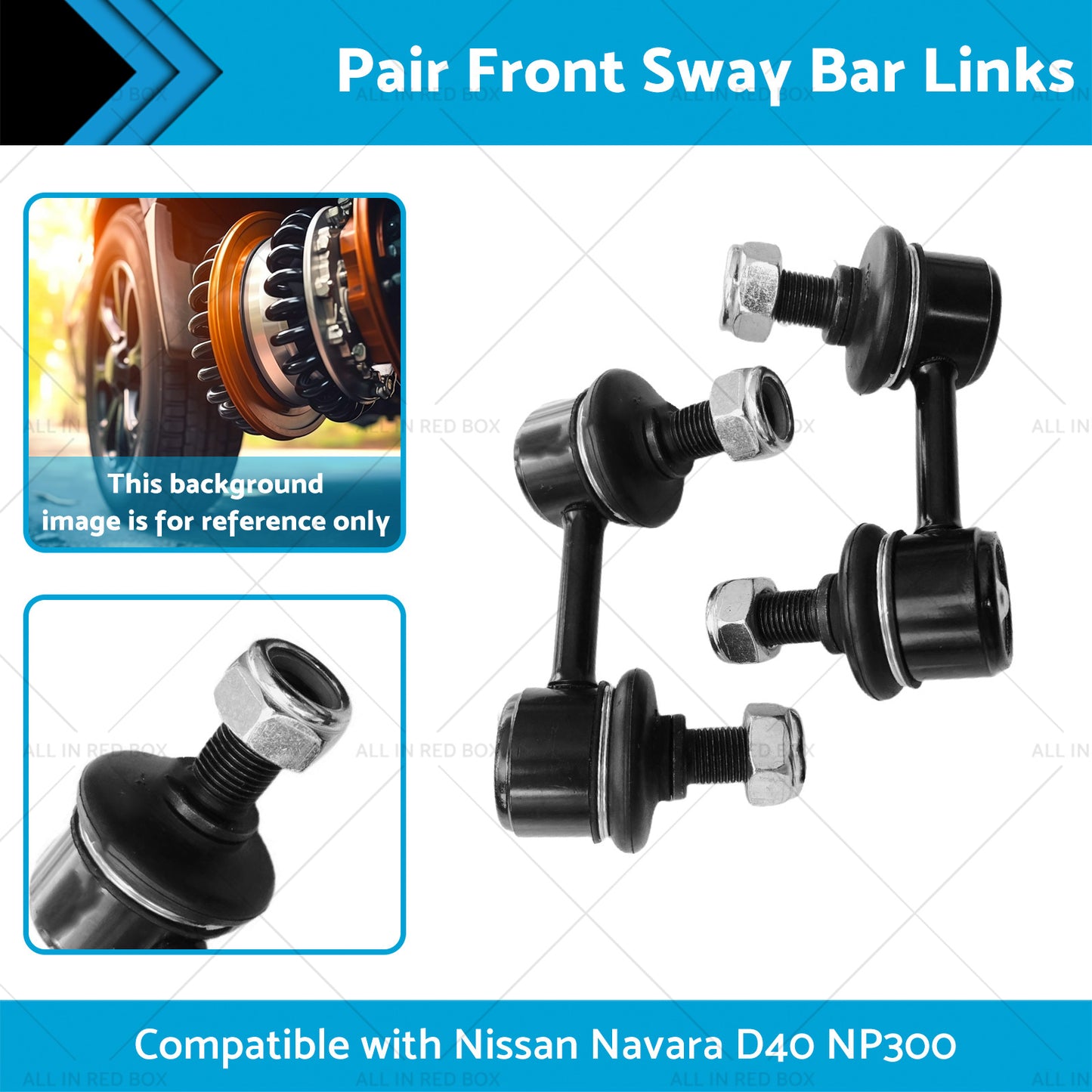 Front Sway Bar Links Suitable for Nissan Navara D40 Pathfinder R51 NP300 05-15