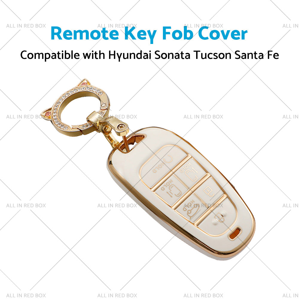 TPU 6Button Car Remote Key Fob Cover Suitable For Hyundai Sonata Tucson Santa Fe