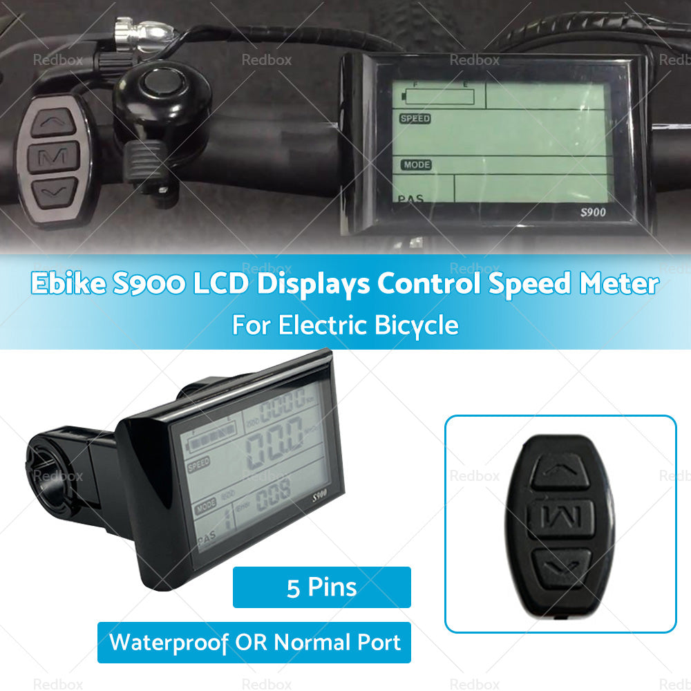 Ebike S900 LCD Displays Control Electric Bicycle Speed Meter Speedometer