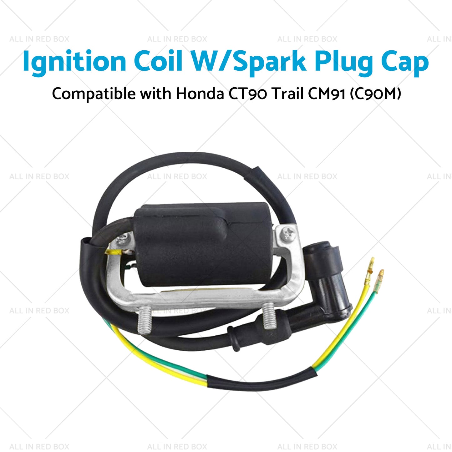 Ignition Coil W or Spark Plug Cap Suitable for Honda CT90 Trail CM91  C90M