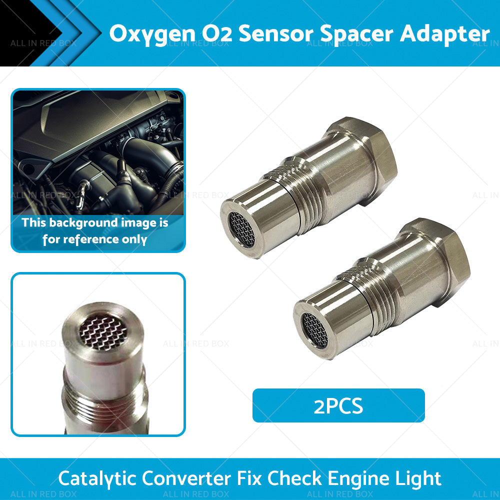 2PCS Oxygen O2 Sensor Spacer Adapter Catalytic Converter Fix Check Engine Light