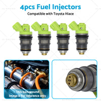 4x Fuel Injector Suitable for Hiace RZH103 RZH113 RCH12 RCH22 2RZ-E 2. 4L 95-04