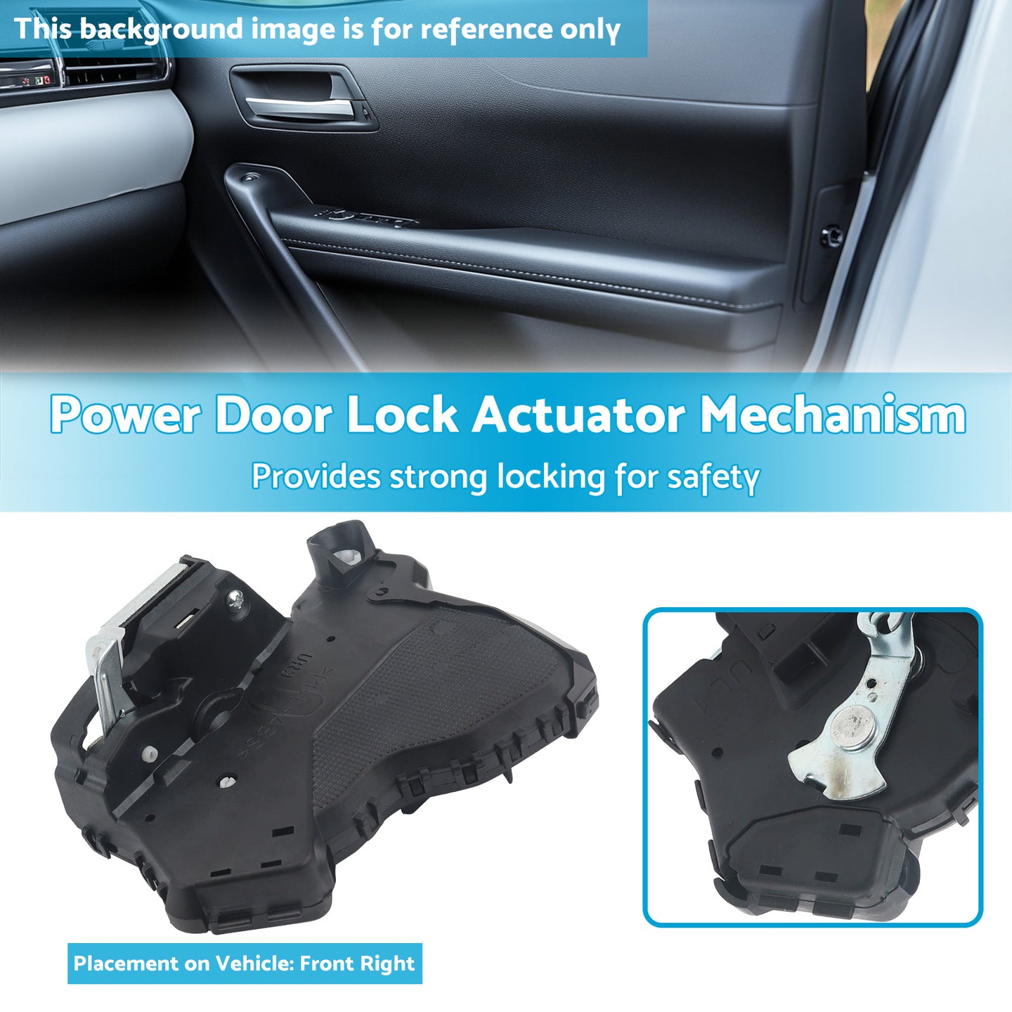 {{ Front RH Power Door Lock Actuator Mechanism Suitable For Toyota Hilux Vigo 05-15 }} - Buy Car Parts Online at {{ Kaka Auto Parts }}.