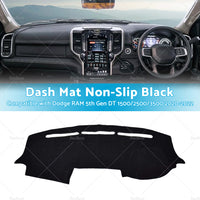 Dash Mat Suitable For Dodge RAM 5th Gen DT 1500 2500 3500 2020-2022 Non-Slip