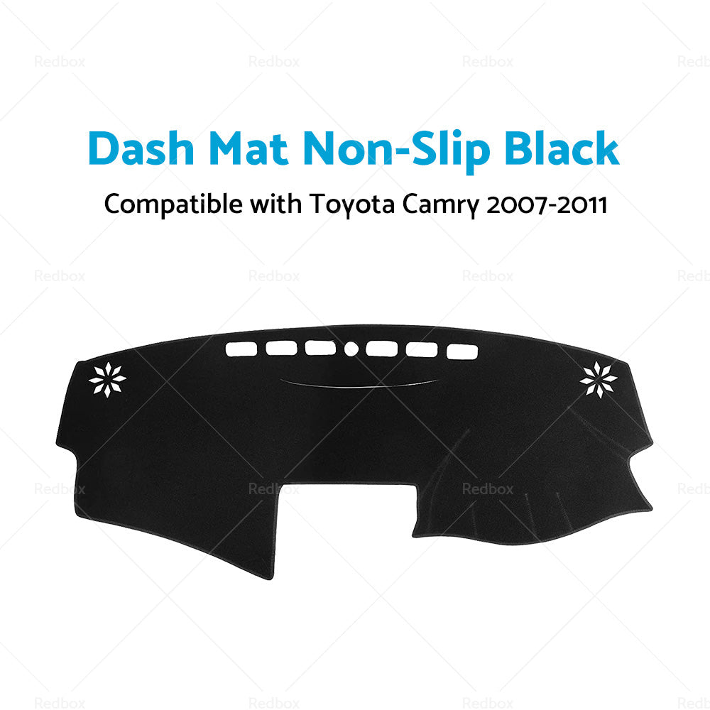 Non-Slip Dash Mat Suitable For Toyota Camry 2007-2011 Dashboard Cover Black