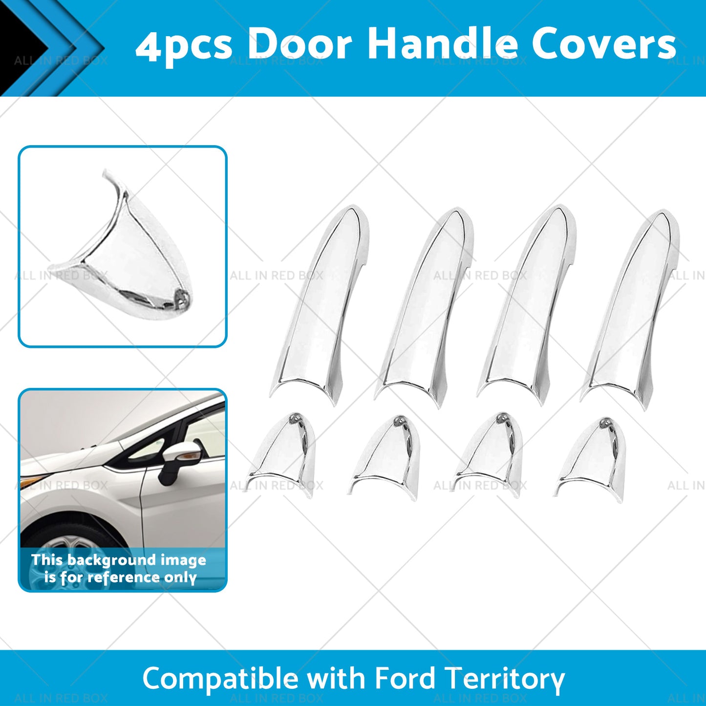 4X Chrome Handle Cover Suitable For Ford Territory 2004-2018 Model