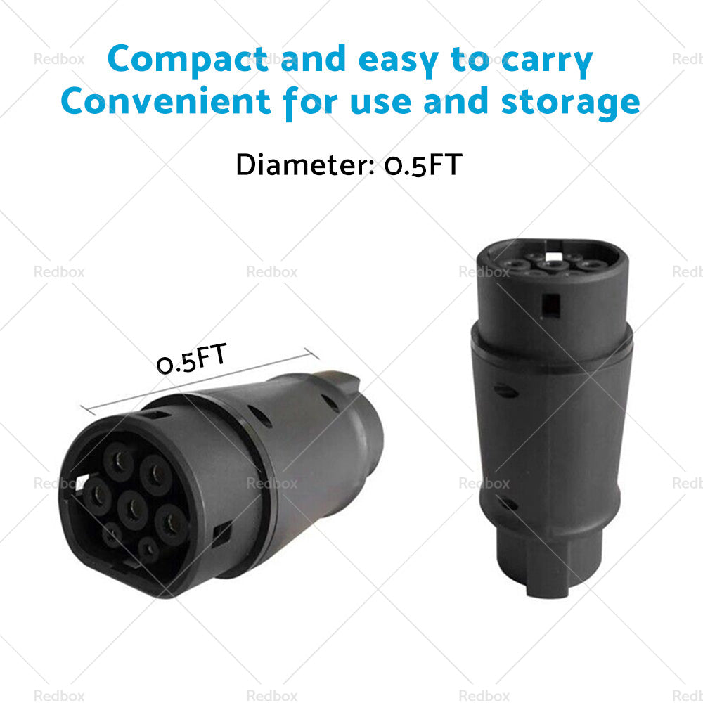 EVSE EV Adaptor 32A J1772 Type 1 to Type 2 Plug EV Adapter, Electric Cars V A3Y2