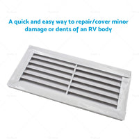 Rectangular Louvered Air Vent or Dent Vent For Caravan RV Boat Marine 260 x 125mm