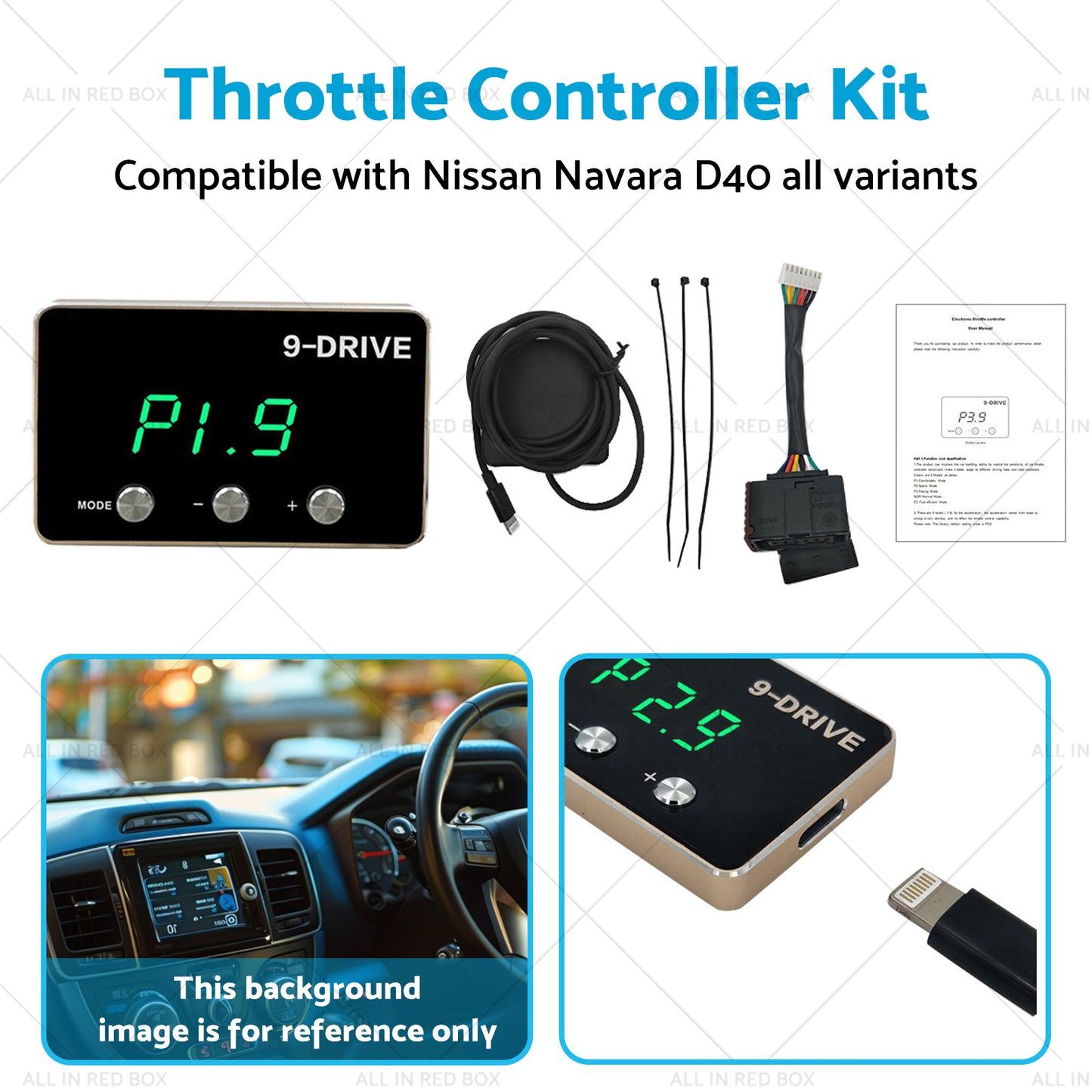 Electronic Throttle Controller Kit Suitable for Nissan Navara D40 2006-2015