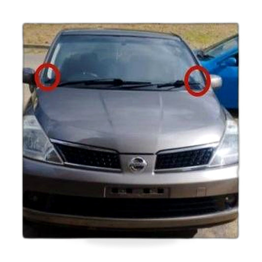 RHD Windshield Wiper Deflector Suitable for Nissan Tiida Venucia D50 R50 Versa - ZT2