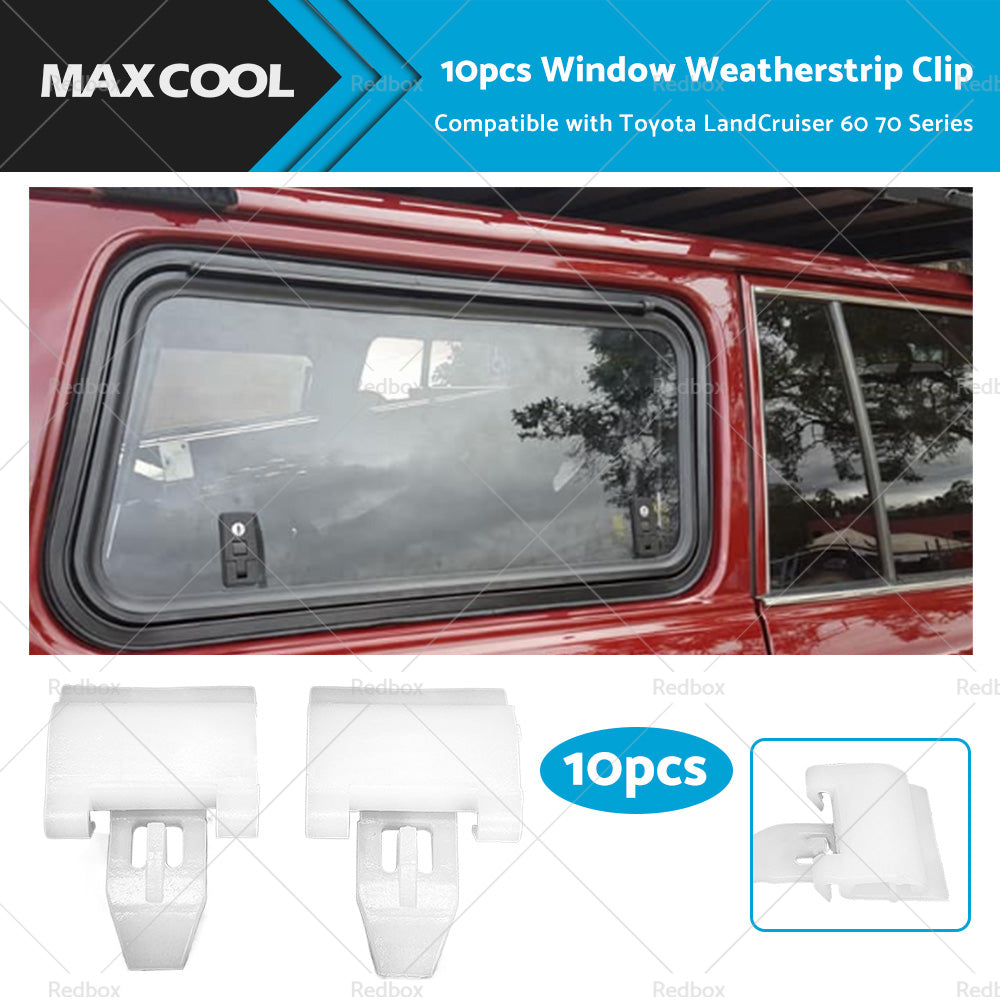 10x Window Weatherstrip Exterior Clip Suitable For Toyota LandCruiser 60 70