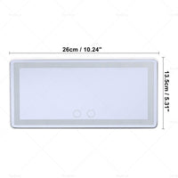 Car Sun Visor LED Makeup Cosmetic Mirror Set with 3 Type Light Touch Screen New