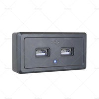 Dual USB Port Fast Charger Socket Power Outlet Panel 3. 1A For Motorcycle Car RV