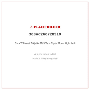 compare product Turn Signal Mirror Light Left Suitable for VW Passat B6 Jetta MK5 05-10