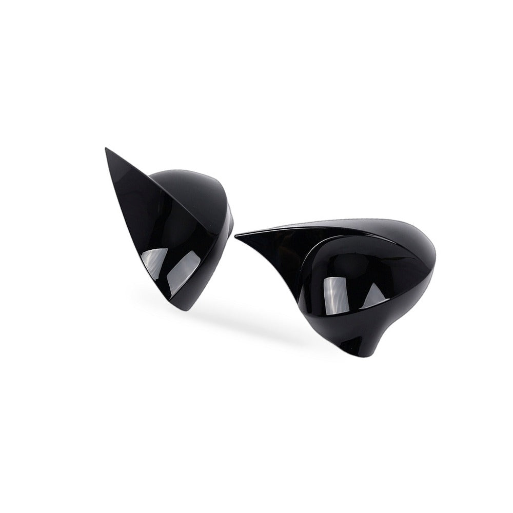 Mirror Cover Suitable for Seat Ibiza 2008-2016 Gloss Black Stick-On Bullhorn - BD3