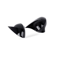 Mirror Cover Suitable for Seat Ibiza 2008-2016 Gloss Black Stick-On Bullhorn - BD4