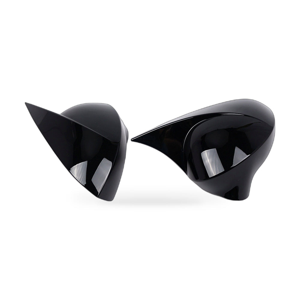 Mirror Cover Suitable for Seat Ibiza 2008-2016 Gloss Black Stick-On Bullhorn - ZT3