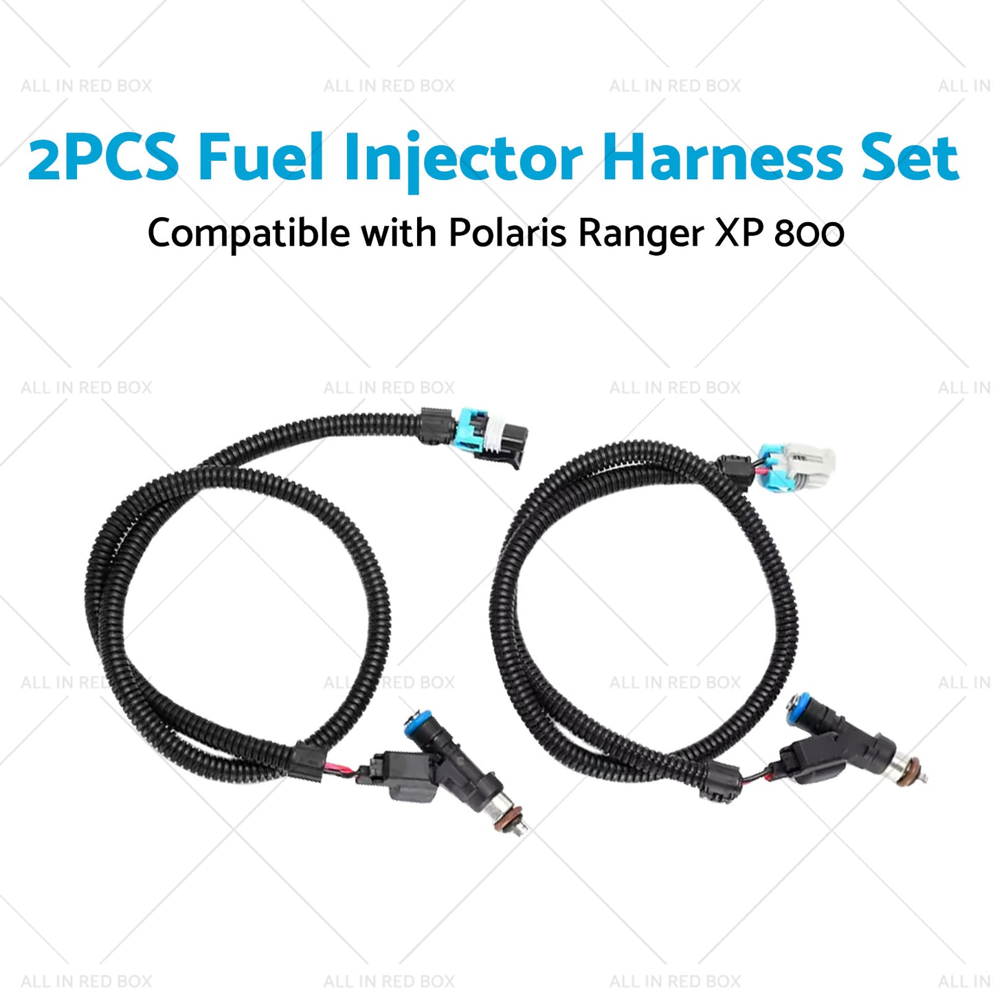 2PCS Fuel Injector Harness Set Suitable for Polaris Ranger XP 800 10-17 1204318