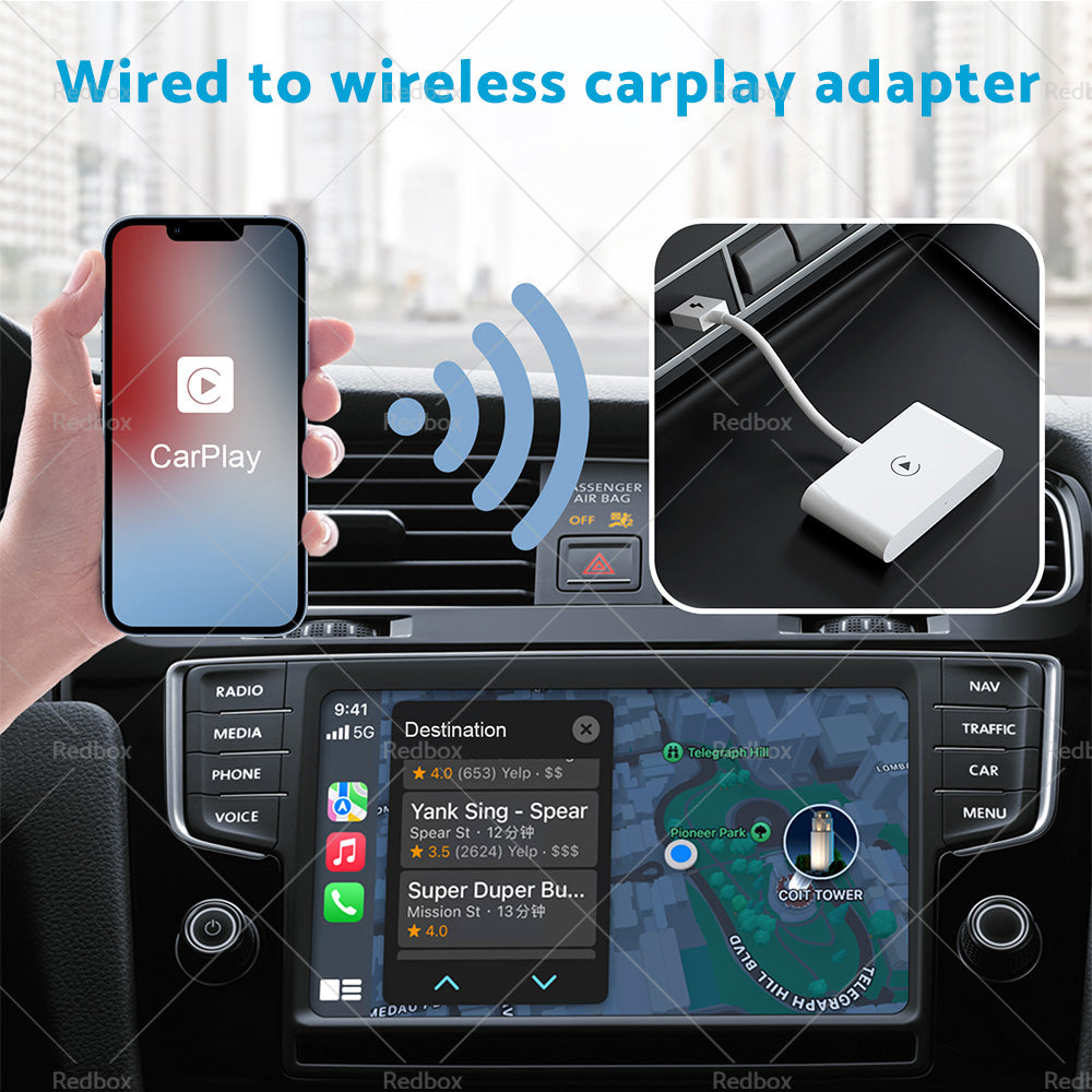 USB Wireless CarPlay Adapter Dongle For Apple iOS Car Auto Navigation Player