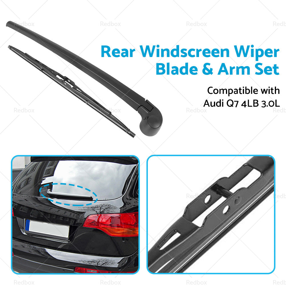 Rear Windscreen Wiper Blade  and  Arm Set Suitable for Audi Q7 4LB 06-15 4L0955425