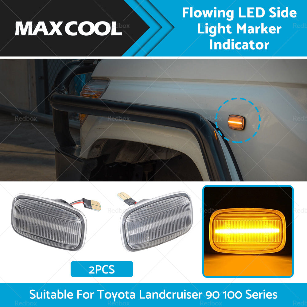 Flowing LED Side Light Marker Indicator Suitable For Toyota Landcruiser 90 100