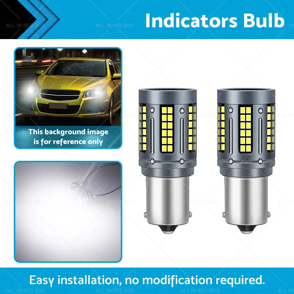 {{ LED White Rear Reverse Bulbs BA15s Suitable For Holden Commodore VT VX VY VZ VE }} - Buy Car Parts Online at {{ Kaka Auto Parts }}.
