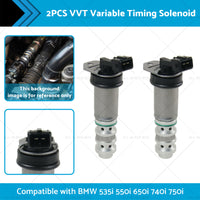 2PCS VVT Variable Timing Solenoid Suitable for BMW 650i 740i 750i 535i 550i