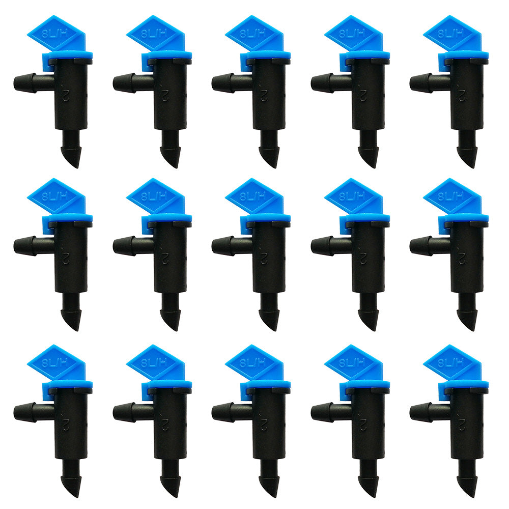 100PCS Drip Flag Emitter Flag Dripper for Garden Drip Irrigation Dropper 8L H