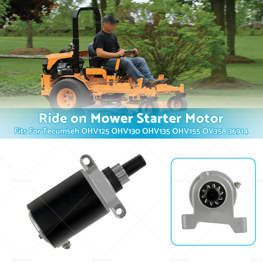 Starter Motor for Tecumseh OHV125 OHV130 OHV135 OHV155 OV358 Ride on Mower 36914