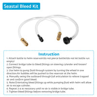 {{ Front Mount Hydraulic Steering Cylinder Seal Kit  and  Bleed Kit For Seastar HS5157 }} - Buy Car Parts Online at {{ Kaka Auto Parts }}.