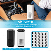 USB Car Air Purifier HEPA Ionizer Portable Mini Car Room Air Cleaner Freshener