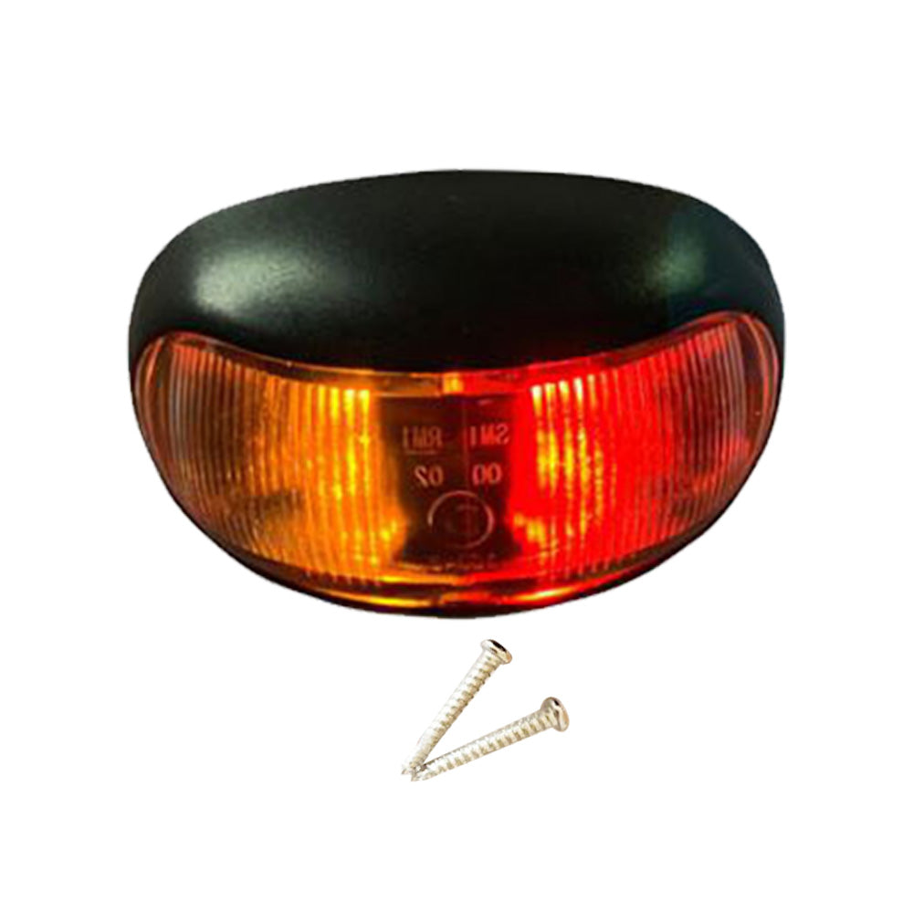 2 LED Clearance Lights Side Marker Lamp Red Amber Trailer Truck 12V 24V 2.4 W