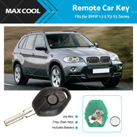 3 Buttons 315MHz Complete Remote Car Key w or  Chip ID46 For BMW 3 5 Series X3 CAS2