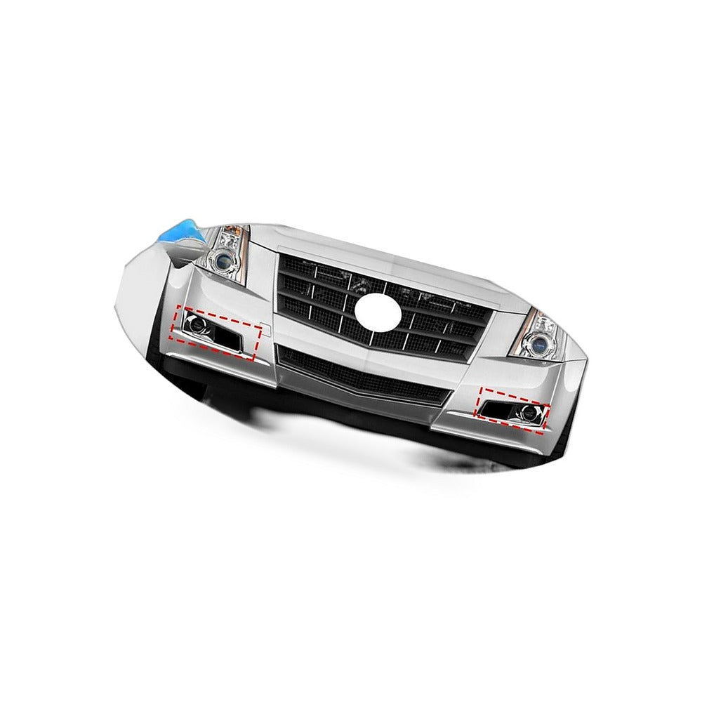 Fog Light Cover Grille Suitable for Cadillac CTS 2011-2014 Chrome Left 15904574 - BD1