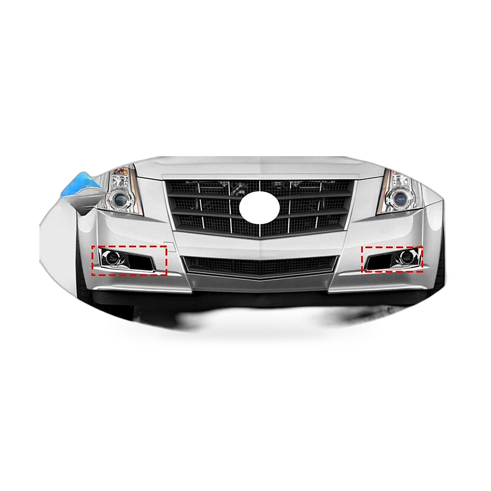 Fog Light Cover Grille Suitable for Cadillac CTS 2011-2014 Chrome Left 15904574 - ZT2