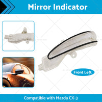 Left Side Mirror Light Indicator Blinker Suitable for Mazda CX-3 CX3 2015-2022