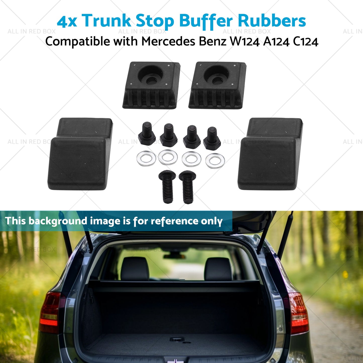 4x Trunk Stop Buffer Rubbers Suitablefor Mercedes Benz W124 A124 C124 1247580044