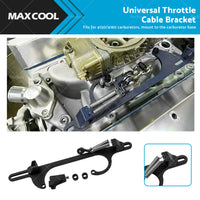 Throttle Cable Bracket Carburetor Billet Aluminum Black Fits For Carb 4150 4160