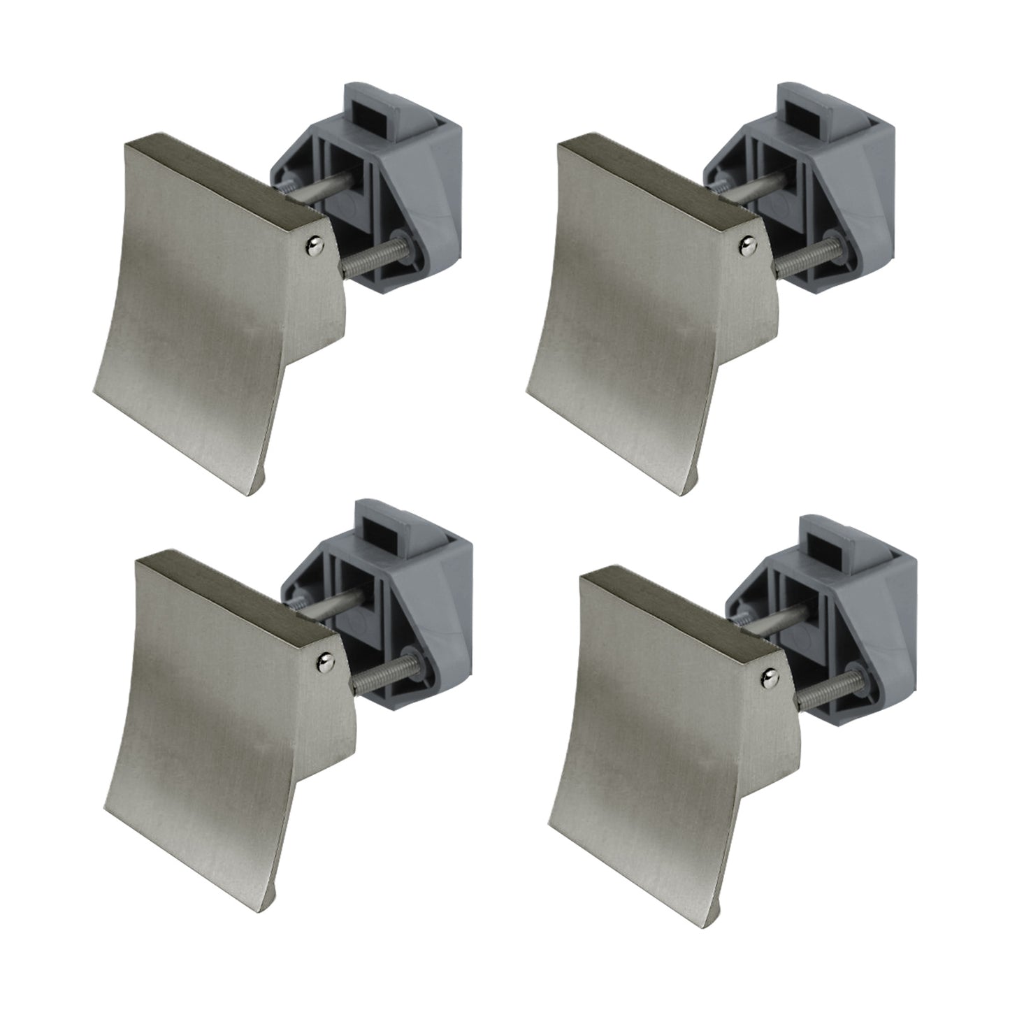 4PCS Square Shape Handle Push Locks Suitable for Caravan RV Marine Latch Knob