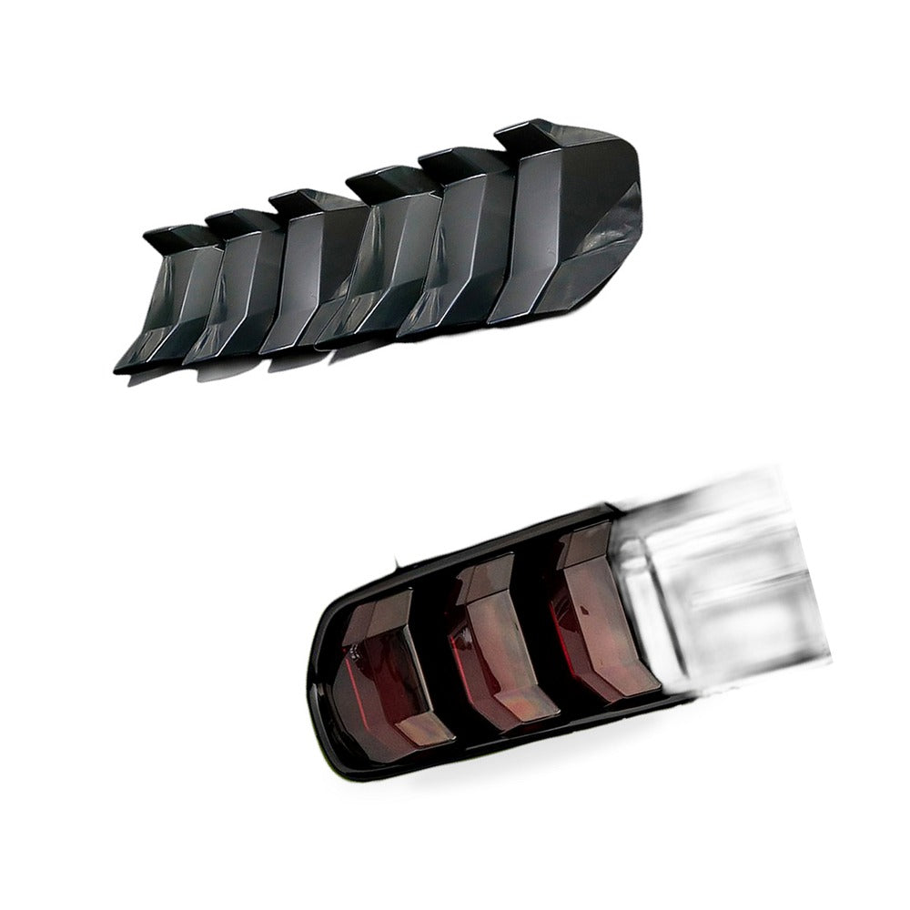 Smoked Tail Light Cover Suitable for Ford Mustang 2018-2023 Black ABS Trim Shell - BD4