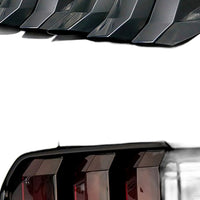 Smoked Tail Light Cover Suitable for Ford Mustang 2018-2023 Black ABS Trim Shell - XQ1