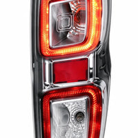 Tail Light Assembly LED Chrome Rim Suitable for Isuzu D-Max RG 2020-2024 - XQ1