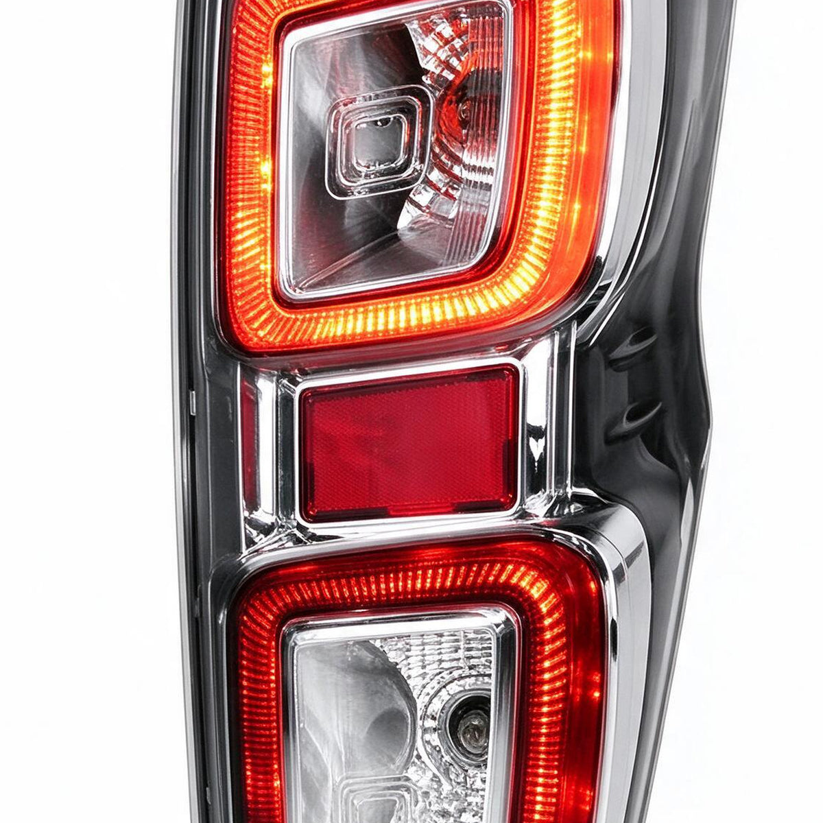 Tail Light Assembly LED Chrome Rim Suitable for Isuzu D-Max RG 2020-2024 - XQ1