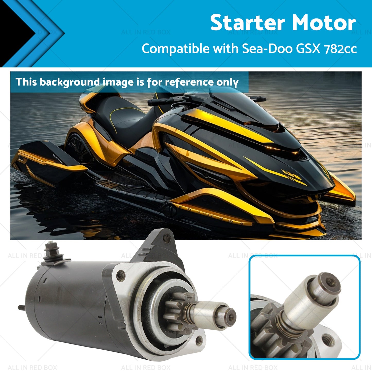 Starter Motor Suitable For 95-99 Sea-Doo 1800 GSX Speedster SPX Rotax Marine